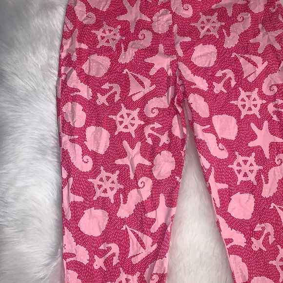 Lilly Pulitzer smooth sailing nautical pink capris - Picture 3 of 8